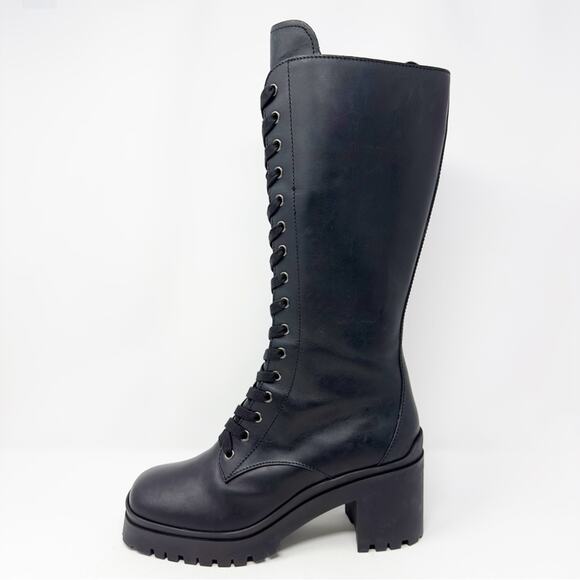 Miu Miu Black Military Combat Boots Size 41 - Picture 11 of 13